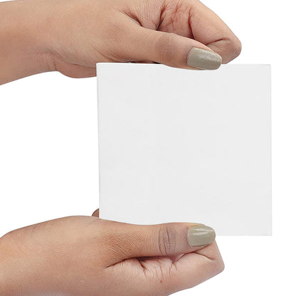 Belle Vous Blank Canvas (24 Pack) - 10 x 10cm (4 x 4 inches) - Pre Stretched Canvas Panel Boards - Suitable for Acrylic and Oil Painting Also for Sketching and Drawing