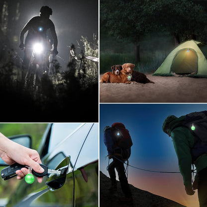 Faburo 6 PCS Clip on Dog Collar LED Lights,Dog Collar Safety Night Walking LED Lights,included 6 pcs Battery(Water Resistent)