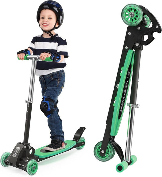 Kids Kick Scooter - 3-Wheel Design for Stability & Safety | Adjustable Height