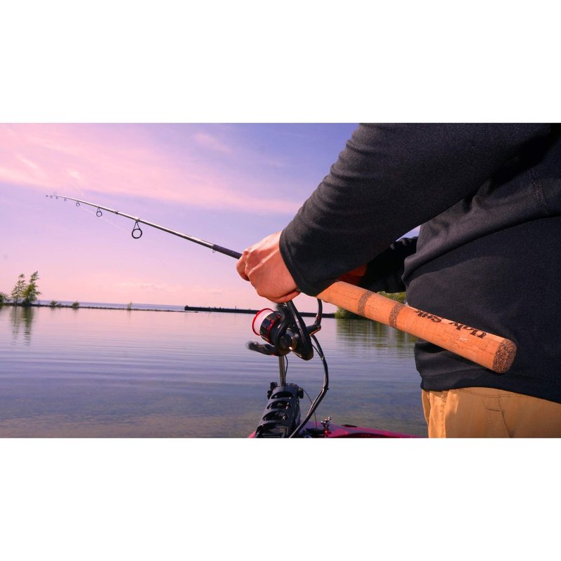 Ugly Stik 7’ Elite Spinning Fishing Rod and Reel Spinning Combo, Ugly Tech Construction with Clear Tip Design, 7’ 2-Piece Fast Action Rod