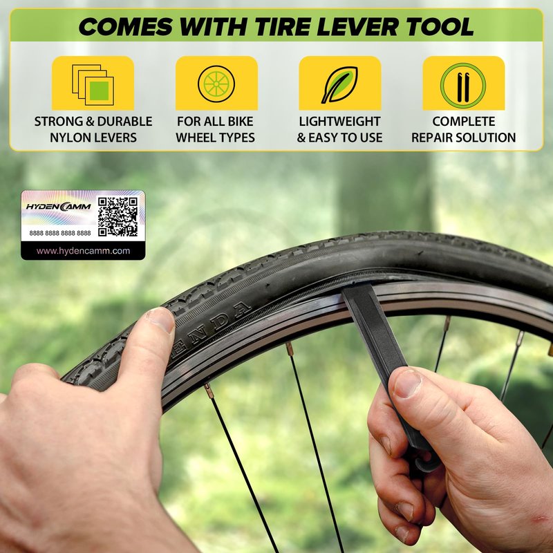 2 Pack 20x2.125/2.40 Bike Tube, 20x2.40 Bike Tube with 35mm AV, Premium Butyl 20x2.35 Tube with 2 Tire Levers, 20x2.125/2.20/2.25/2.30/2.35/2.40 Compatible with MTB, City Bikes by Hydencamm