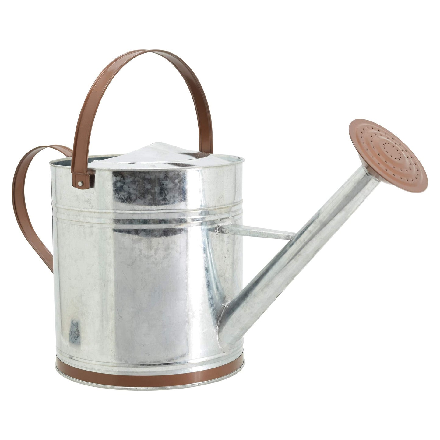 Arcadia Garden Products WC14 Classic Shiny Galvanized Metal Watering Can, Easy-Pour, Indoor and Outdoor, 2.6 gal