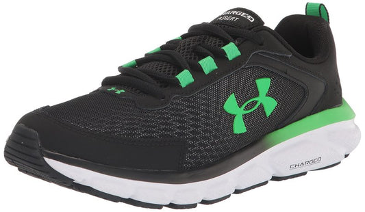 Under Armour Men's Charged Assert 9, (008) Black/Extreme Green/Extreme Green, 15