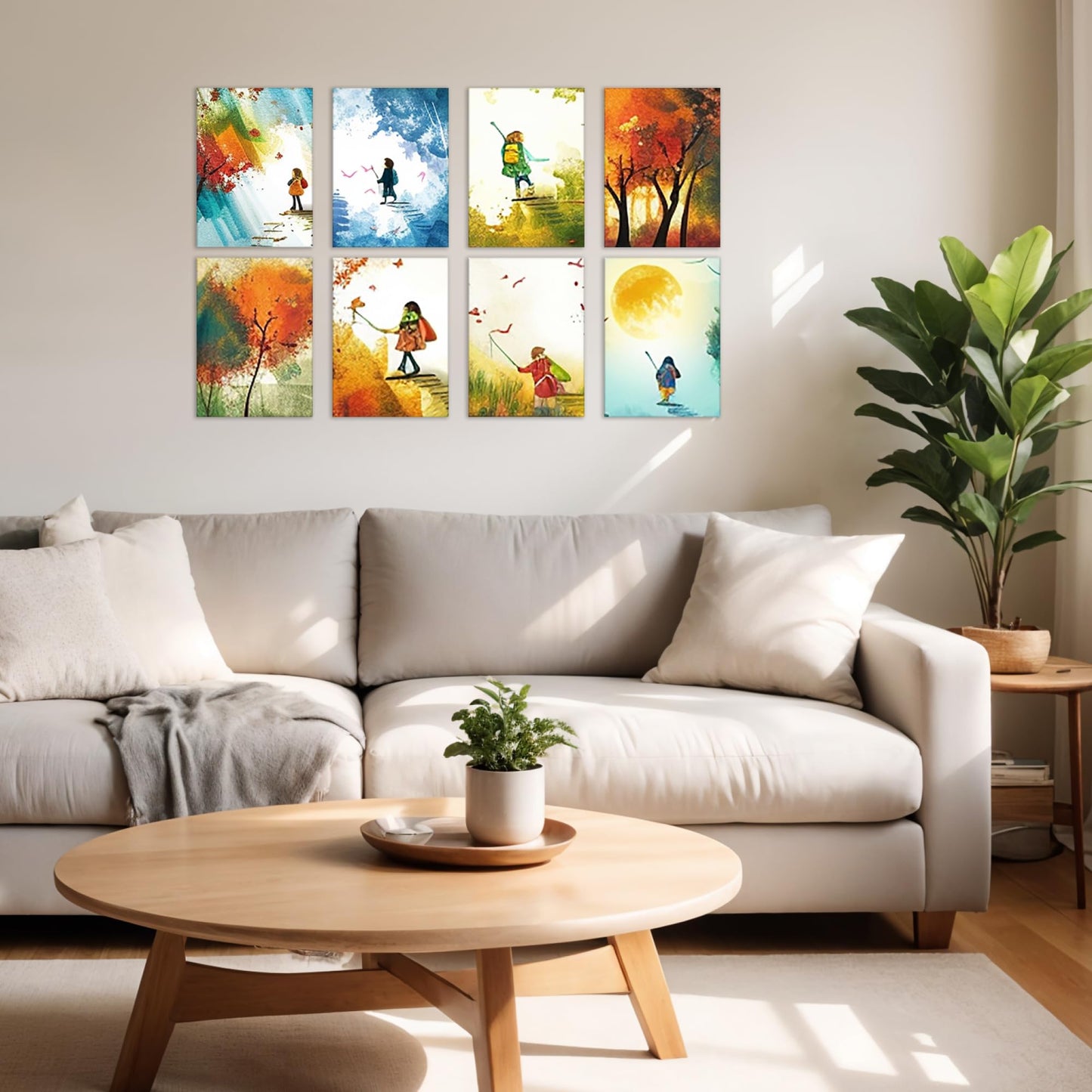 Belle Vous Blank Canvas (12 Pack) - 13 x 18cm (5 x 7 inches) - Small Pre Stretched Canvas Panel Boards - Suitable for Acrylic and Oil Painting Also for Sketching and Drawing