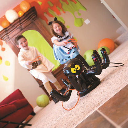Fun Express - Inflate Spider Ring Toss Game for Halloween - Toys - Inflates - Inflatable Games - Halloween - 5 Pieces