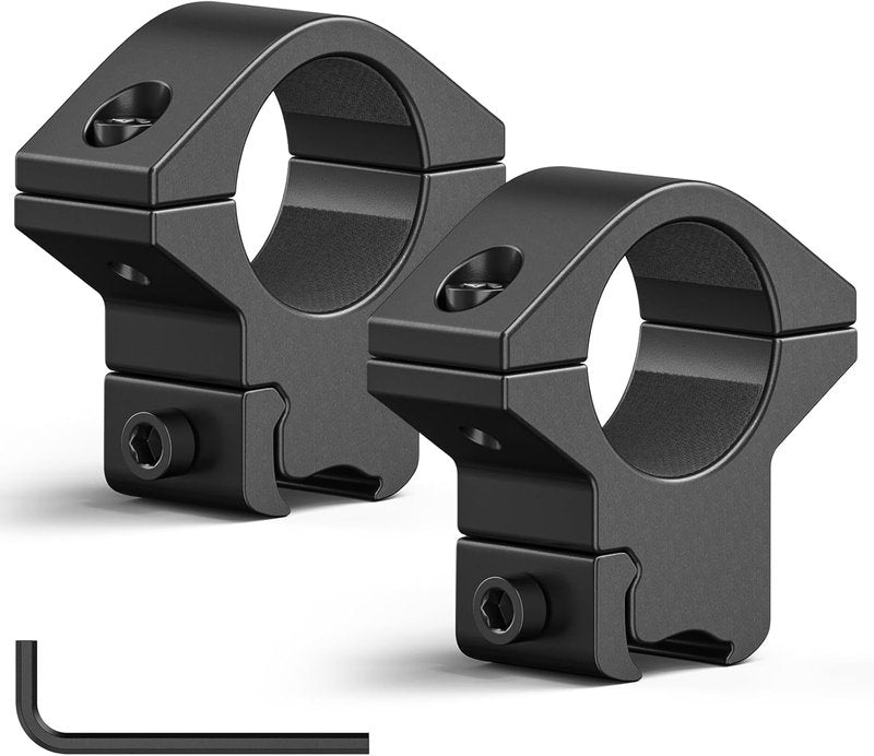 CVLIFE 1 Inch Scope Rings - Durable Scope Mount for Dovetail & Picatinny Rails | 2-Pack