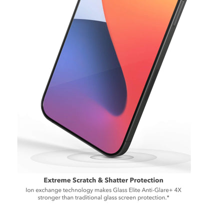 ZAGG Glass Elite Screen Protector for iPhone 16 Pro - 5X Stronger, Reinforced Edges, Ultra-Strong Tempered Glass, Scratch Resistant, Anti-Smudge, Easy Installation, InvisibleShield, Eco-Friendly