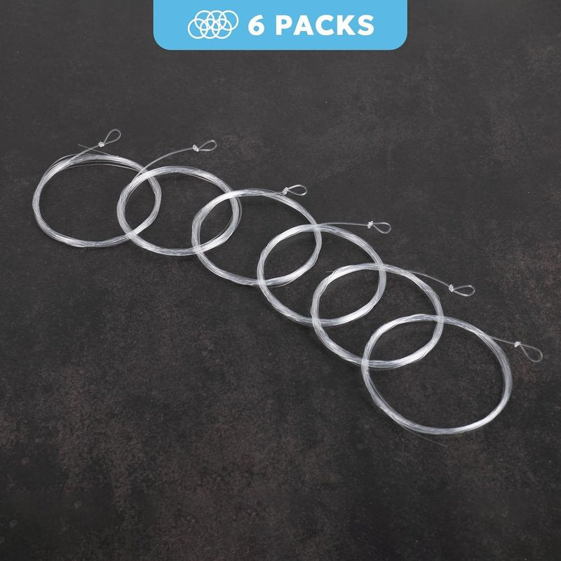 Pre-Tied Loop Fly Fishing Tapered Leader - Clear Nylon for Freshwater & Saltwater | 7.5FT to 15FT, 0X to 7X
