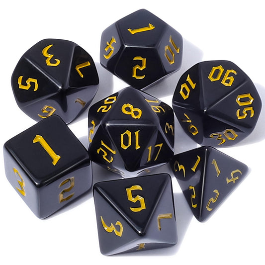 CiaraQ DND Polyhedral Dice Set with Dice Bag for Dungeons and Dragons RPG MTG Role Playing Table Games