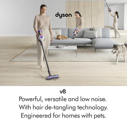 Dyson V8™ Advanced cordless stick vacuum cleaner (Silver/Nickel)