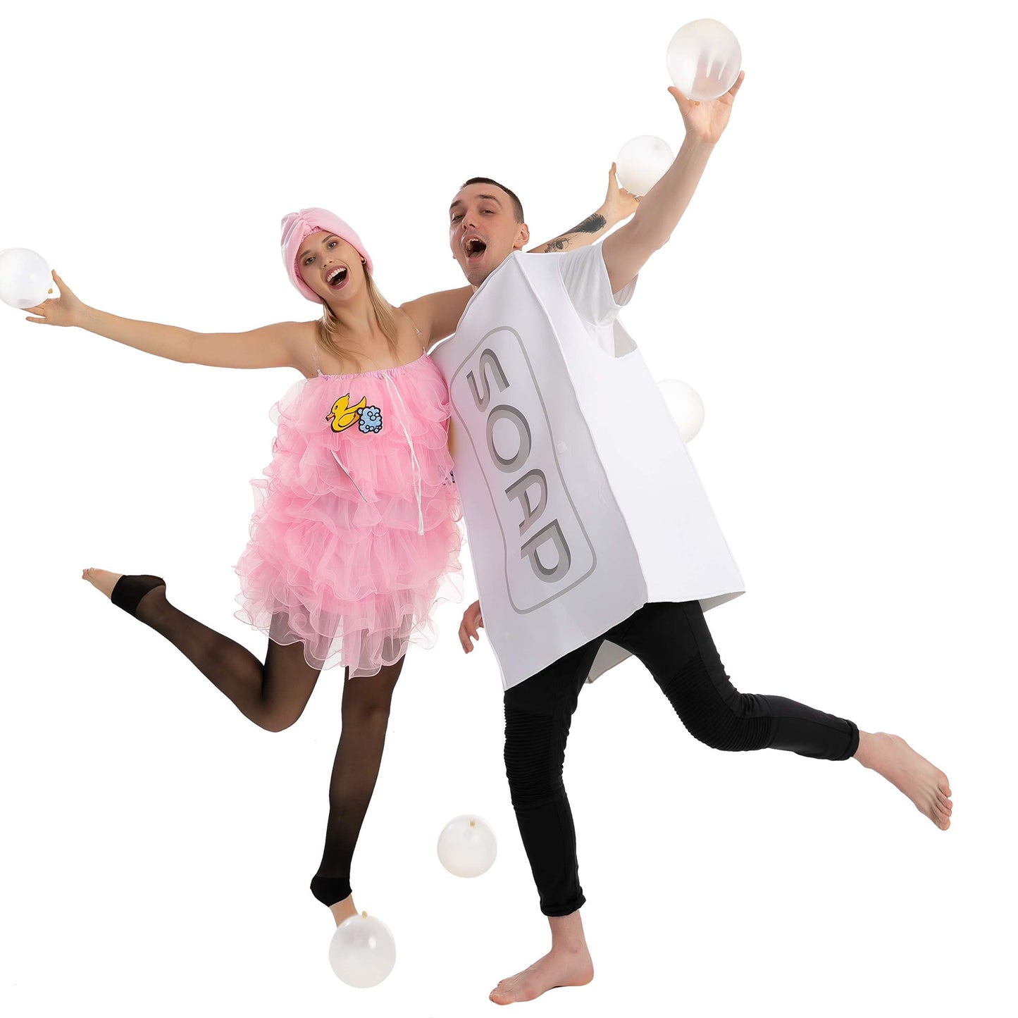 Spooktacular Creations Loofah and Soap Costume, Halloween Couples Costume for Adult for Halloween Cosplay Party
