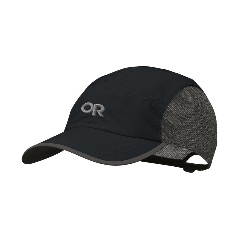 Outdoor Research Swift Cap – UPF 40+, Lightweight, Breathable, Quick-Dry, Black/Dark Grey, One Size