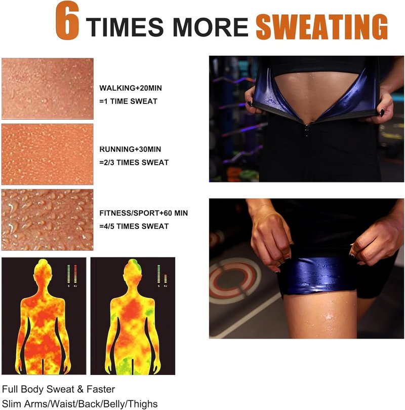 Sauna Suit for Women - 3-in-1 Weight Loss Sweat Vest | Full Body Control & Waist Trainer