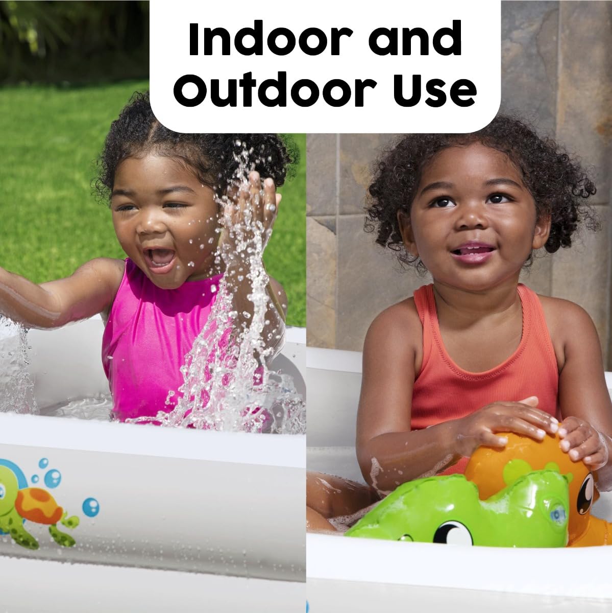Bestway Inflatable Baby Bath Tub | Portable and Lightweight for Home and Travel, Inflatable Soft Floor, White