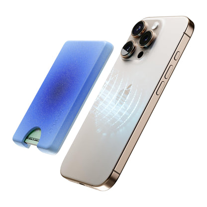 Casely MagWallet | Starfish Wishes | Coral Pink Shimmer | Slim Wallet Card Holder | Compatible with MagSafe | Soft-Touch Hard Silicone | Holds Up to 3 Cards