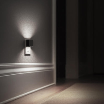 L LOHAS LED Night Lights Plug into Wall,[2-Pack] Plug in Night Light with Dusk to Dawn Sensor,Brightness Adjustable,3000K Warm White,Dimmable Nightlight for Adults Bathroom Hallway Kitchen