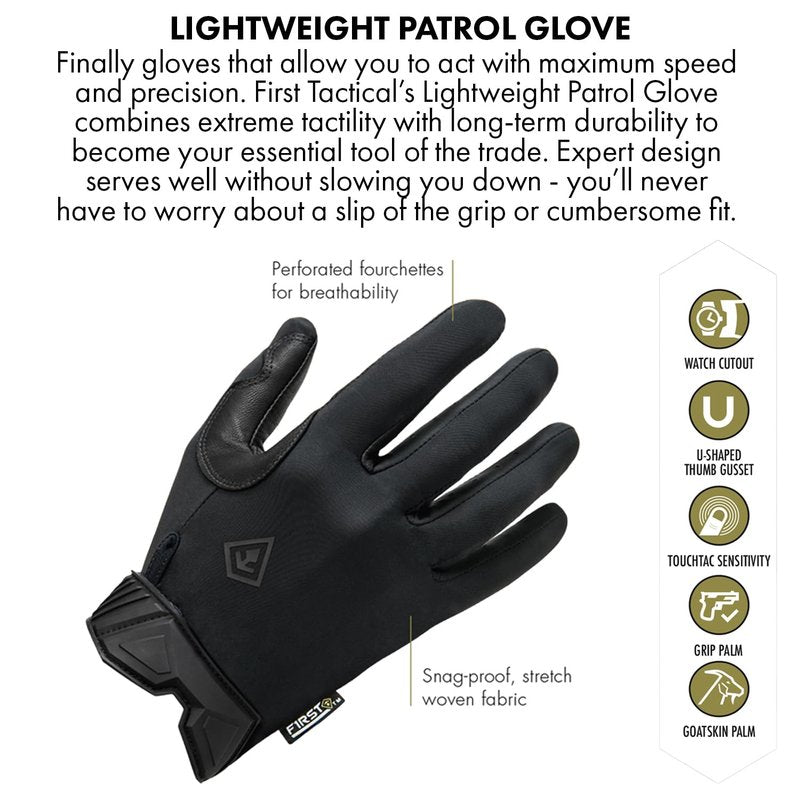 First Tactical 150001-060-XL Mens Light Wt. Glove Coyote XL