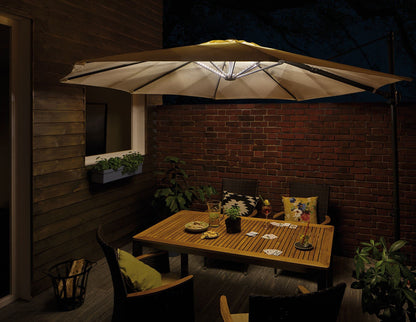 Paulmann 942.08 Outdoor Mobile Parasol Lighting IP44 3000K 4x0.4m Parasol luminaire Decorative luminaire Light Strips LED Strips 94208