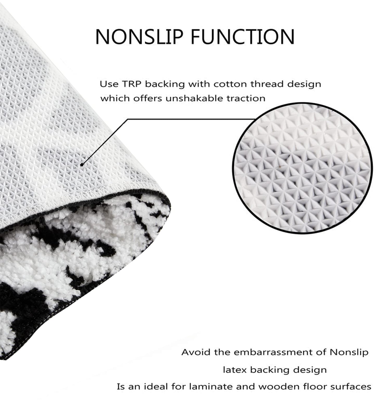 Estmy Gothic Bath Mat Spider Web Black Halloween Bathroom Rugs Non Slip Machine Washable, Funky Spooky Cute Fun Bath Mat Shower Rugs Halloween Bathroom Decor Ultra Soft Great Absorbency