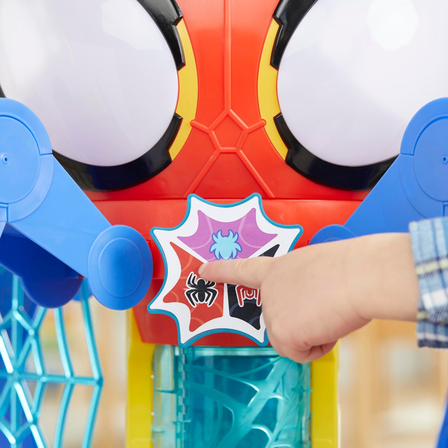 Spidey and His Amazing Friends Web-Spinners Web-Quarters, Kids Playset with Action Figure, Vehicle, and Accessories, Marvel Super Hero Toys, Ages 3 and Up