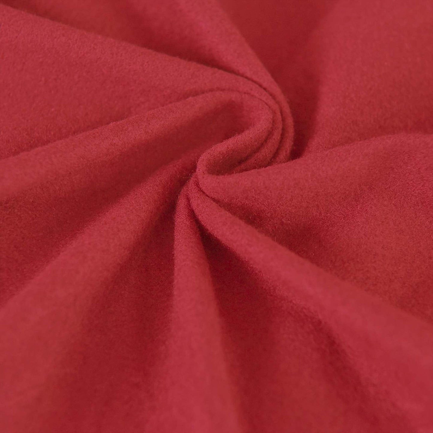 Easy-Going 2 Pieces Microfiber Stretch Chair Slipcover – Spandex Soft Fitted Sofa Couch Cover Washable Furniture Protector with Elastic Bottom Kids Pet Christmas Red