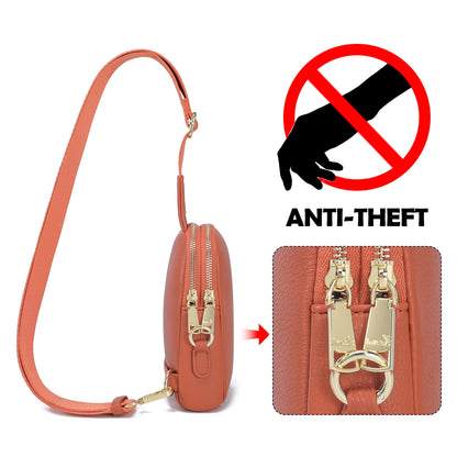 INICAT Anti Theft Crossbody Bags for Women Travel Small Sling Bags Cross Body Bag Purses for Woman