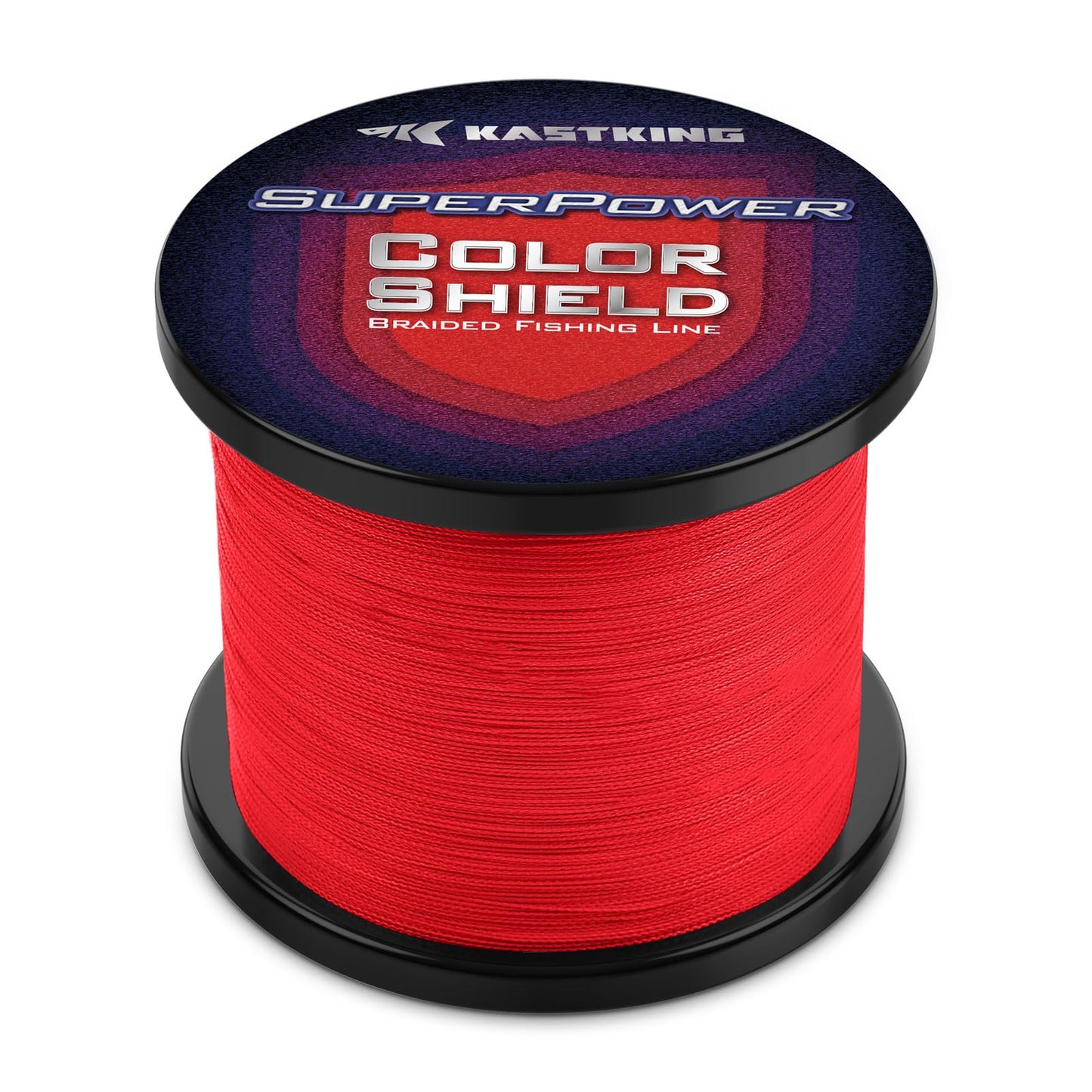 KastKing Superpower ColorShield Braided Fishing Line, Red, 20LB, 500Yards, X4