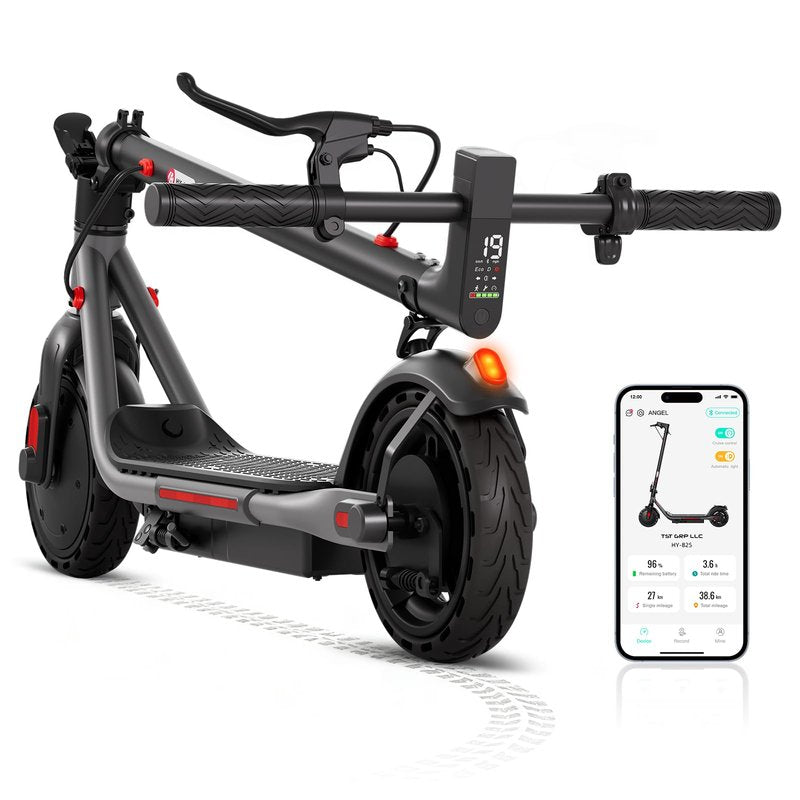 YHR Adult Scooter,Up to 19/23 MPH and 30 Miles Long Range Scooter,Portable Folding EScooter with Dual Brakes,8.5"/10" Solid and Pneumatic Tire,Commuting Escooter App Control