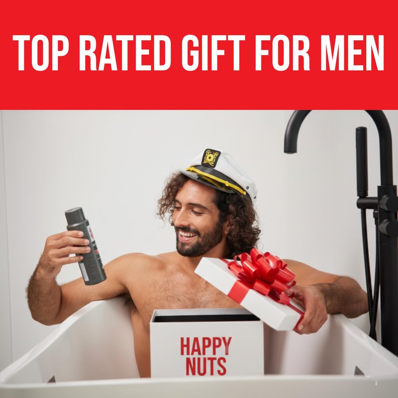 HAPPY NUTS The Ballber™ Electric Body Hair Trimmer for Men - Mens Body Groomer Kit for Privates - IPX7 Waterproof Shaver for Hard to Reach Areas