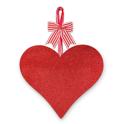 AKEROCK Valentines Day Door Decorations, 3D Heart Shaped Wooden Hanging Sign for Valentines Decorations or Wall Decor