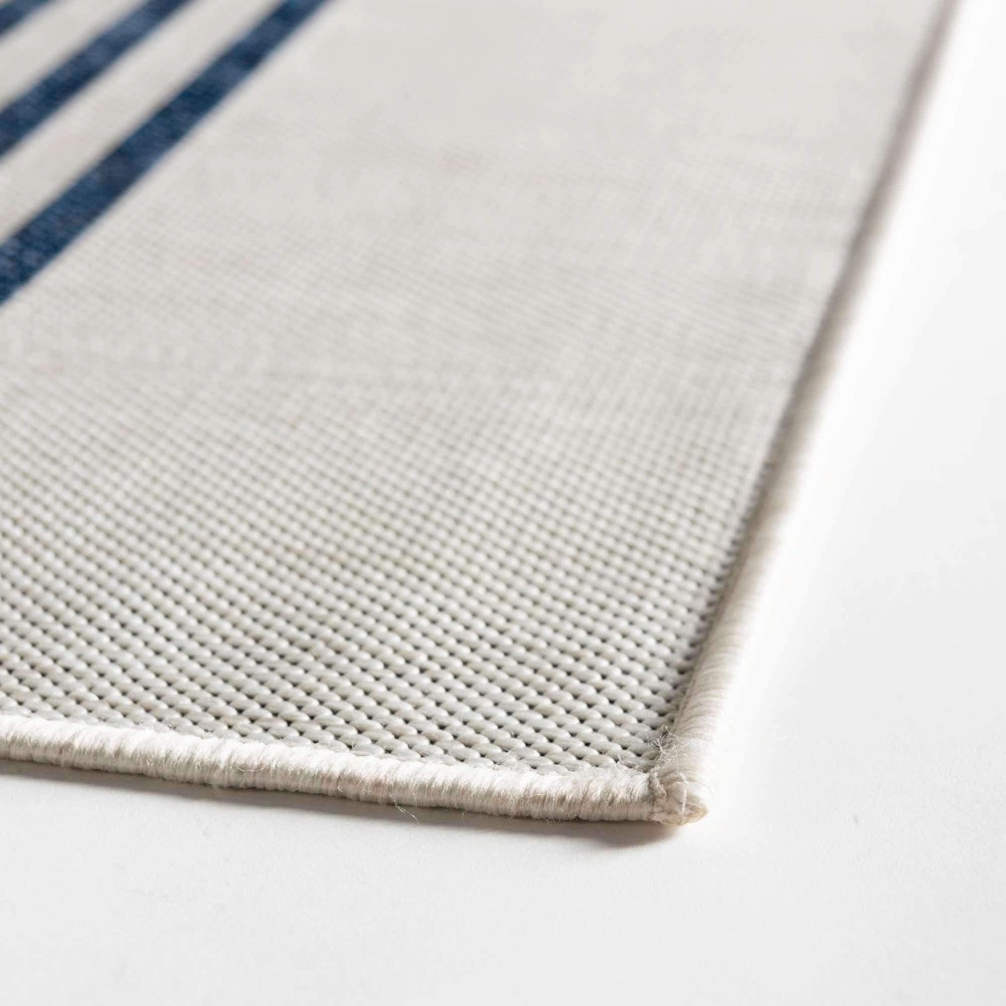 Unique Loom Outdoor Collection Area Rug - Anguilla (3' 3" x 5' 3" Rectangle, Ivory/ Blue)