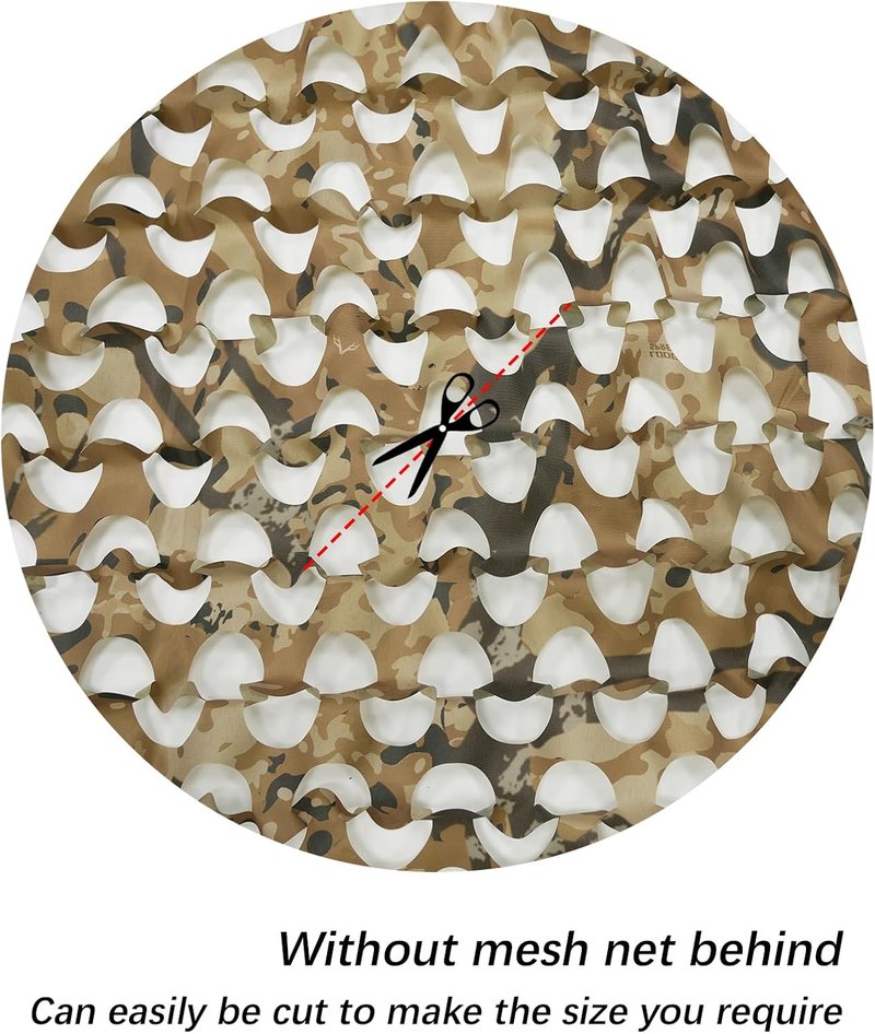 Camo Netting for Hunting | Bulk Roll Military Sunshade | Versatile Outdoor Covering