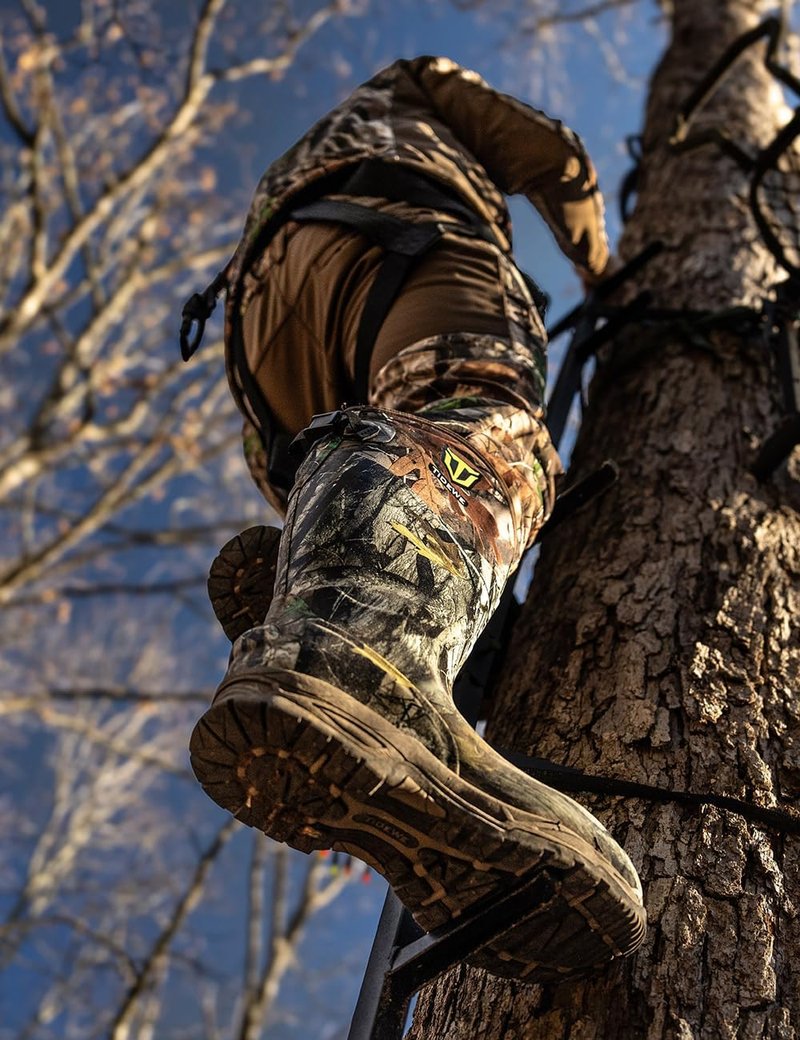 TIDEWE Waterproof Insulated Rubber Hunting Boots - 7mm Neoprene, Camo G2 | Sizes 6-14