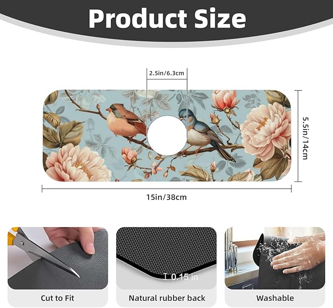 Faucet Draining Mat For Kitchen Sink