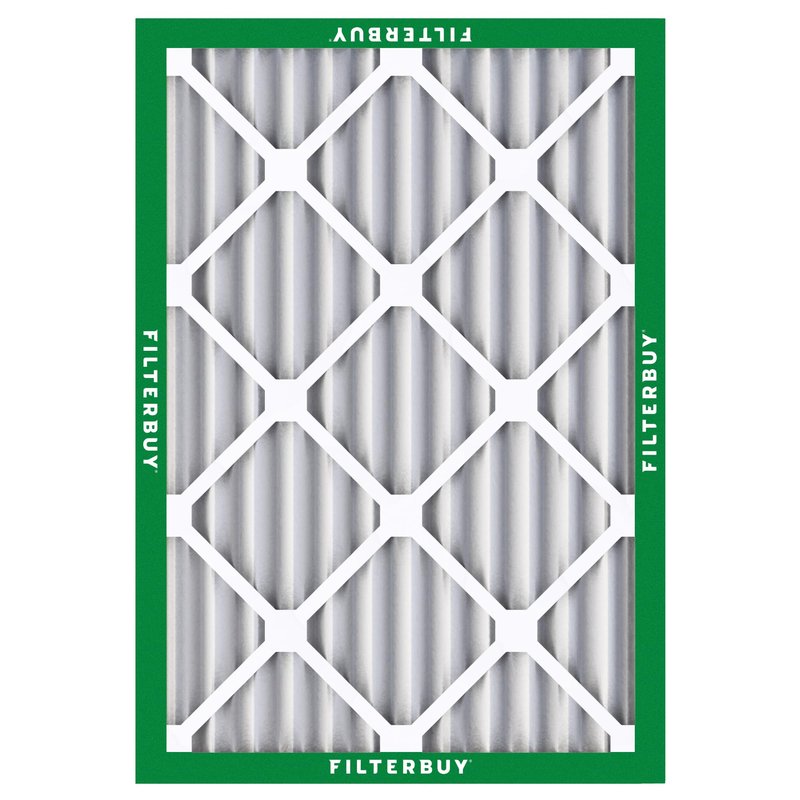 Filterbuy 24x30x2 Air Filter MERV 8 Essential Dust & Allergy Defense (2-Pack), Electrostatic Pleated HVAC AC Furnace Filters Replacement, Made in USA (Actual Size: 23.50 x 29.50 x 1.75)