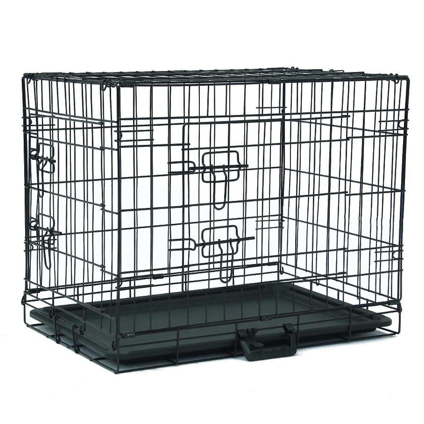 Pet Dog Puppy Cat Metal Foldable Carry Transport Training Cage Crate (121L x 76W x 82H CM)