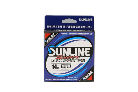 Sunline Super Fluorocarbon Fishing Line, 14 Pound, 200 Yards, Clear