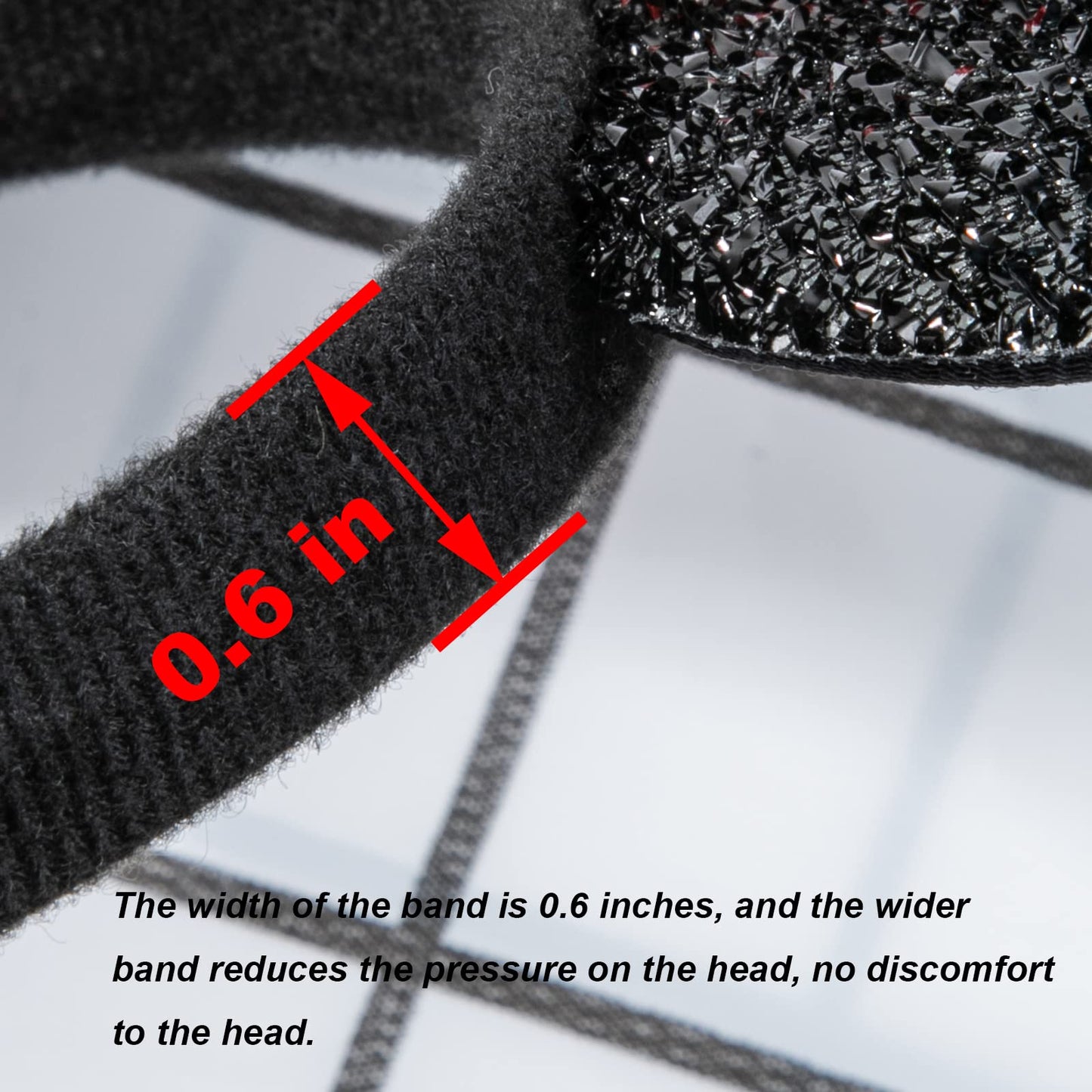 CHuangQi Mouse Ears Headband, Black Ears Hairband for Boys & Girls Birthday Party,12pcs