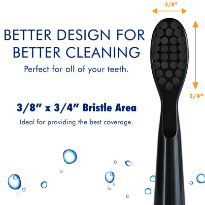 Sonic-FX Solo Electric Toothbrush - 3 Brushing Modes - with Intelligent Auto-Timer, Includes 2 Tooth Brush Heads, and 1 Interdental Head, Rechargeable, Electronic Charging/Storage Base (Black)