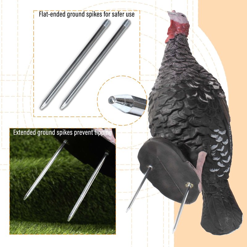 Archery Targets Turkey 3D Shooter for Outdoor Indoor Targeting Practice