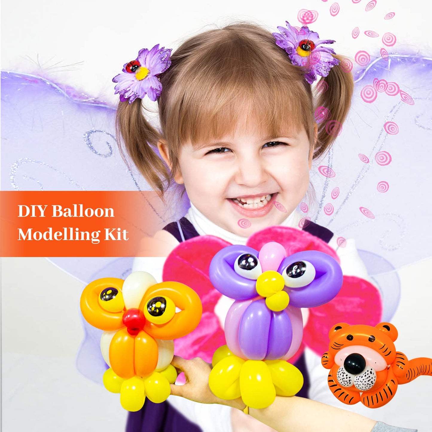 Black 260 balloons, Thickening Latex Black 260q Balloons for Animal Model, 100pcs Black Long Twisting Balloons for Halloween Xmas Presents, Animal Shape Weddings, Birthdays Clowns.