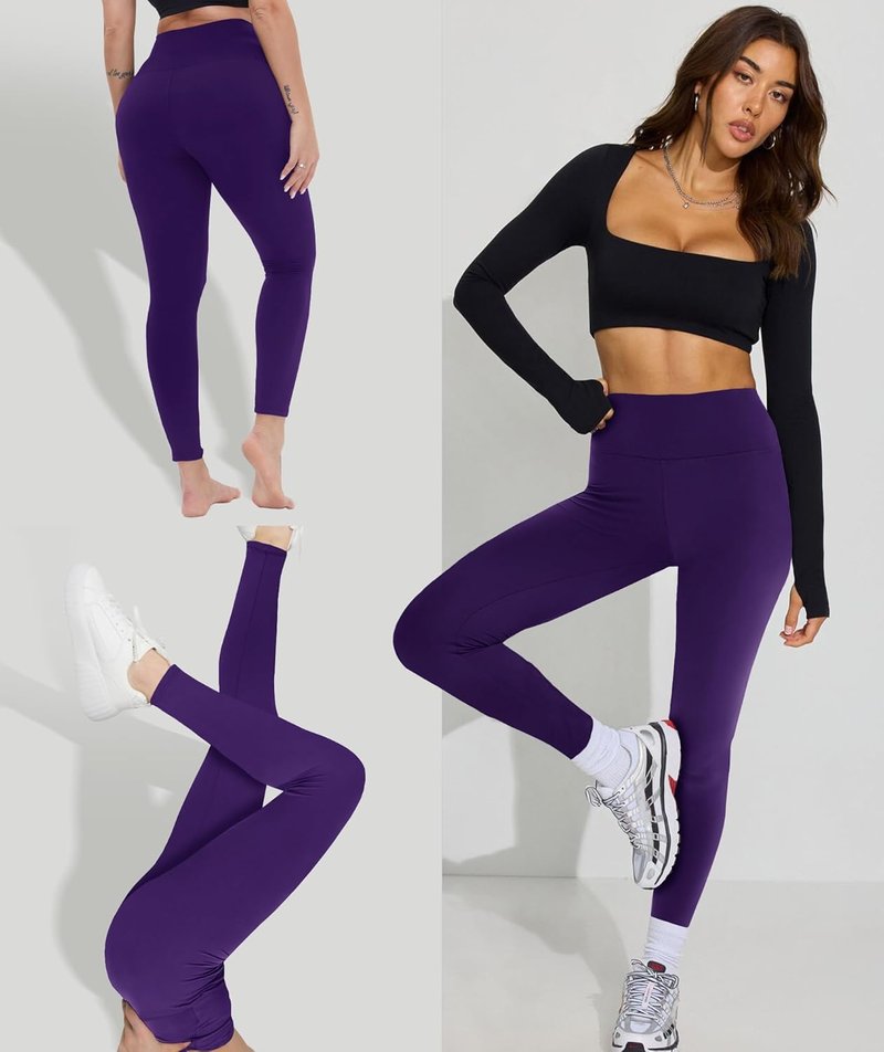High Waisted Leggings for Women - Soft Opaque Tummy Control | Perfect for Running, Cycling & Yoga