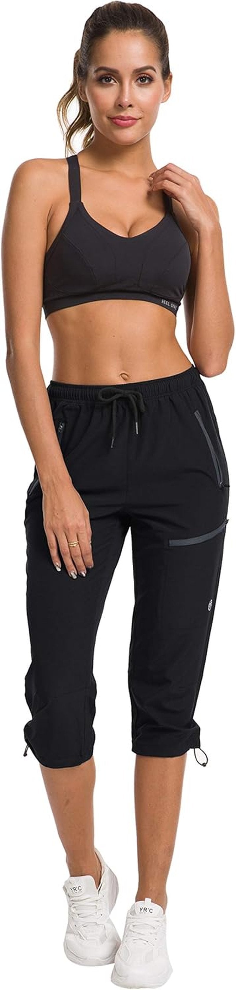 Women's Hiking Capris - Quick Dry Cargo Pants | Water Resistant UPF 50+