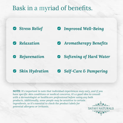 Satavi Naturals Crystal Bath Bombs (6 Pack) Luxurious Aromatherapy Bath Bombs Enriched with Nourishing Bath Salts for Silky Smooth Skin & Pleasantly Scented for an Immersive Zen-Like Experience