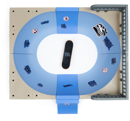 Tech Deck, Daewon Mega Bowl, X-Connect Park Creator, Customisable and Buildable Ramp Set with Exclusive Fingerboard, Kids’ Toy for Ages 6 and up