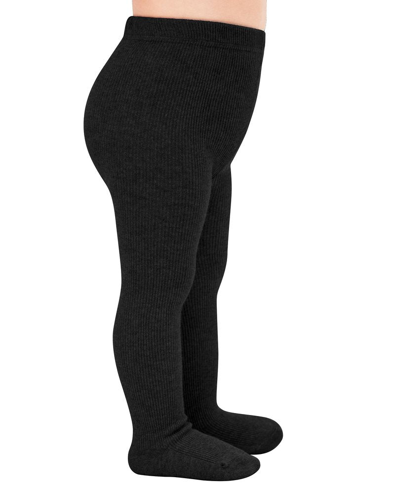 Stelle Toddler Girls Tights Baby Cable Knit Thick Stockings Cotton Winter Warm Leggings Pantyhose 1/2/3 Pack(Black,XXS)