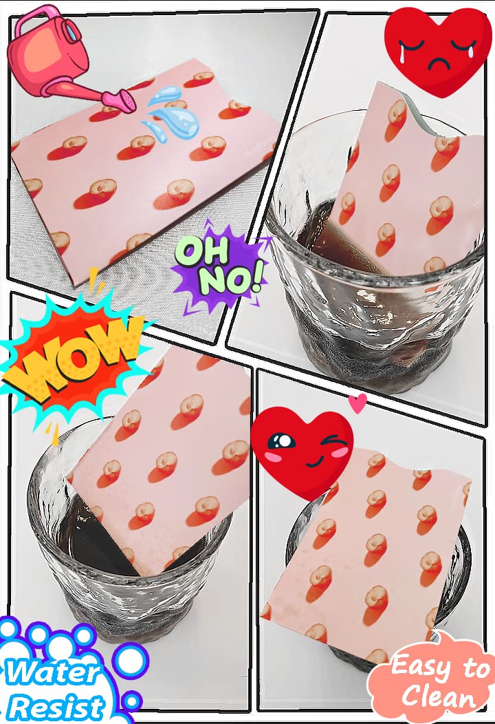 8 RFID Blocking Sleeves, Anti-Theft Credit Card Holder, Credit Card Protector, Easy to Recognize, Different Designs and Arts, Red and Pink, Sturdy and Perfect size for cards