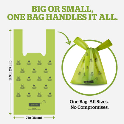 Pogi’s Dog Poo Bags with Handles – Extra Thick, Leak-Proof, Large, Fresh Scented, 300-Count
