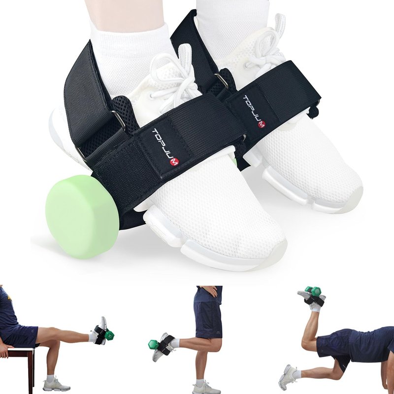 Original Dumbbell Foot Attachment, Tibialis Trainer, Adjustable Ankle Weights, Ankle Straps for Weight Lifting, Leg Workouts at Home for Hip, Shin Splint, Hamstring Curls, Leg extensions, Kettlebell Converstion Tool