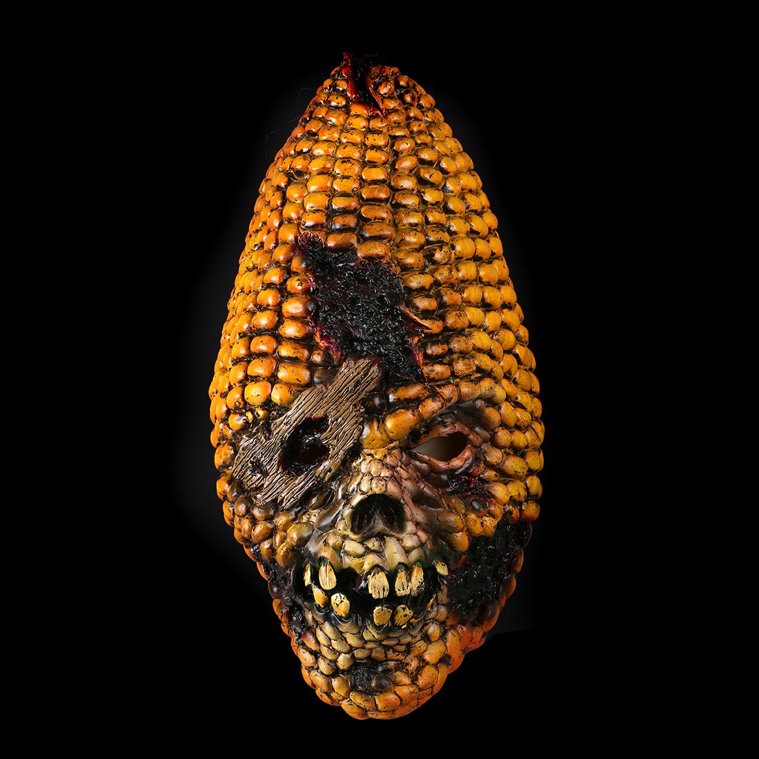 Full Face Scary Burn Corn Mask for Cosplay Latex Mask Horror Masquerade Adult Halloween Props